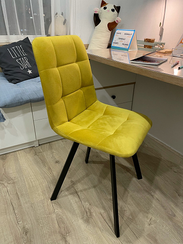 Стул на металлокаркасе Чилли зеленый / черный фото покупателя 1398