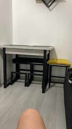 Стол Форли дуб рошелье / черный матовый фото покупателя 41