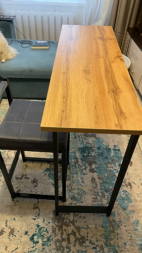 Барная стойка Дилан Лофт 120х60х90 бетон фото покупателя 10