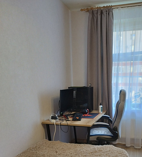 Стеклянный стол Фостер 120(160)х120х76 белый мрамор / черный фото покупателя 33