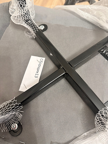 Стул на металлокаркасе Чилли синяя ткань / белый фото покупателя 502