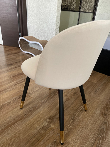 Стул на металлокаркасе Gabi latte / gold / black фото покупателя 418