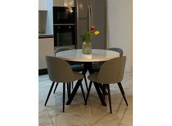 Стул на металлокаркасе Gabi 1 light purple / black фото покупателя 496