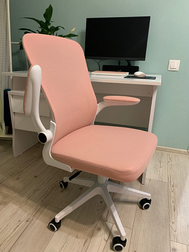 Компьютерное кресло Konfi pink / white фото покупателя 27