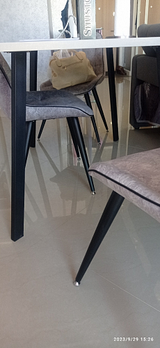 Стол Тринити Лофт 120 32 мм дуб галифакс табако / черный матовый фото покупателя 390