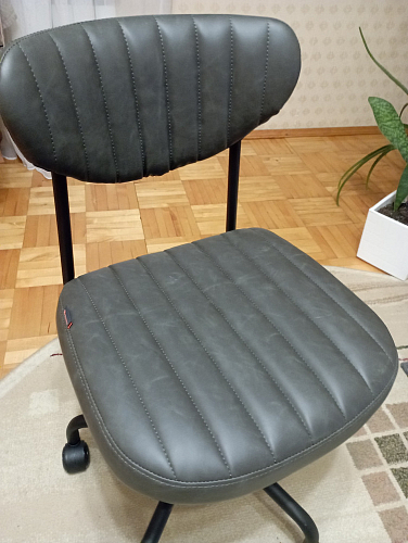 Компьютерное кресло Slim/Слим искусственная кожа grey серый фото покупателя 6