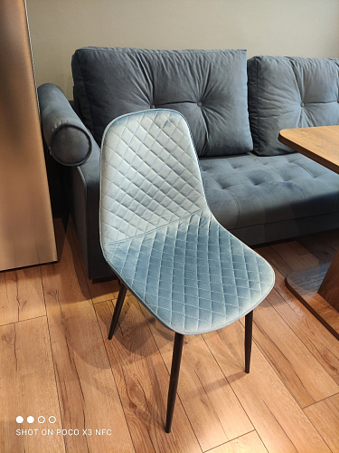 Стул на металлокаркасе Capri dark beige / white фото покупателя 113