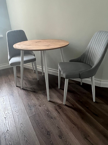 Стул на металлокаркасе Kora light purple / black фото покупателя 282