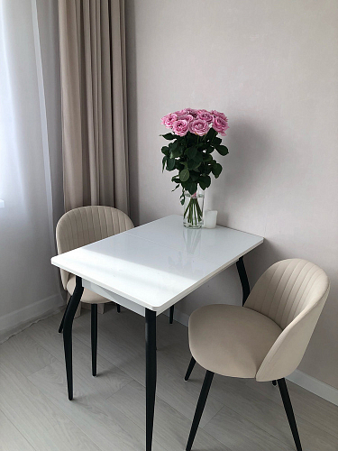 Стул на металлокаркасе Gabi latte / gold / black фото покупателя 868