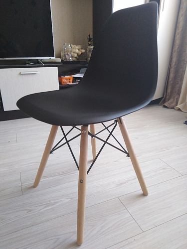 Пластиковый стул Eames PC-015 желтый фото покупателя 466