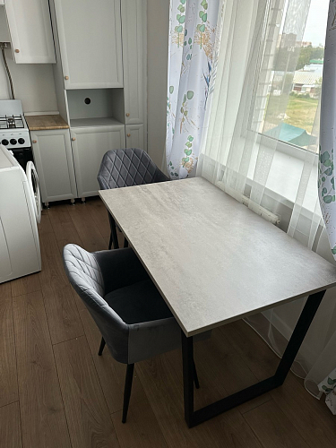 Деревянный стол Лота Лофт 120x75 дуб крафт табачный / черный матовый фото покупателя 126