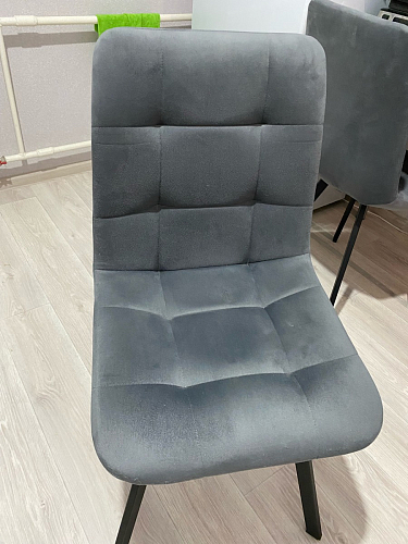 Стул на металлокаркасе Чилли синяя ткань / белый фото покупателя 952