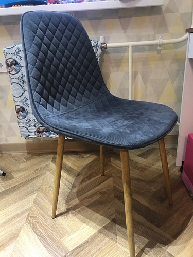 Стул на металлокаркасе Capri dark beige / white фото покупателя 86