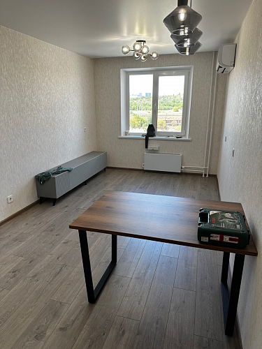 Стол Лота Лофт 140 25 мм черный матовый / бетон фото покупателя 250