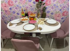 Стул на металлокаркасе Kora green / black фото покупателя 457