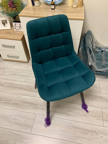 Стул на металлокаркасе Алст velutto 05 / черный фото покупателя 8