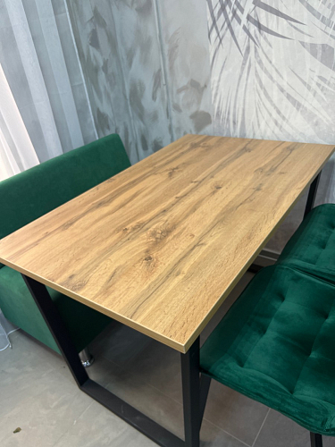 Стол Лота Лофт 140 25 мм черный матовый / бетон фото покупателя 835