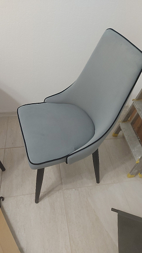 Стул на металлокаркасе Kora dark gray / black фото покупателя 27