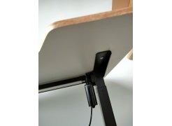 Компьютерный стол Маркос 140х80 голубой / черный фото покупателя 13