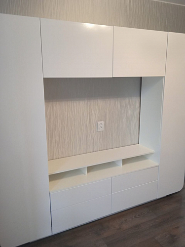 Готовая гостиная Румба белый / белый глянец  - Уцененный экземпляр фото покупателя 15