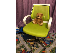 Компьютерное кресло Ergoplus белое / голубое фото покупателя 6