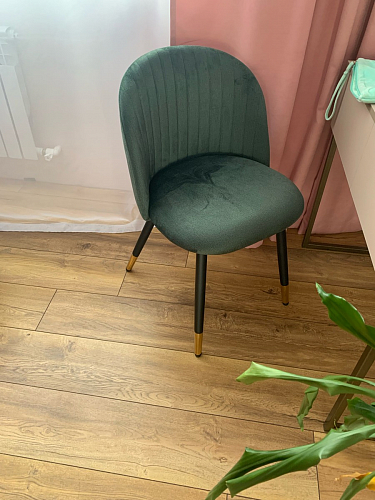 Стул на металлокаркасе Gabi latte / gold / black фото покупателя 949