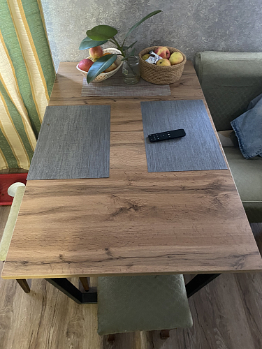 Деревянный стол Лота Лофт 120х75 белый матовый / дуб крафт золотой фото покупателя 1003