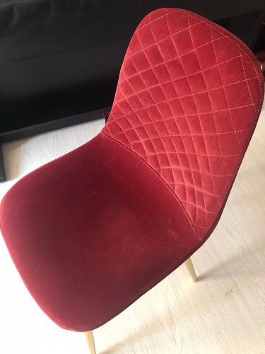 Стул на металлокаркасе Dabl wine red фото покупателя 40