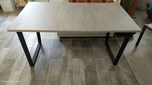 Деревянный стол Лота Лофт 120x75 дуб крафт табачный / черный матовый фото покупателя 467