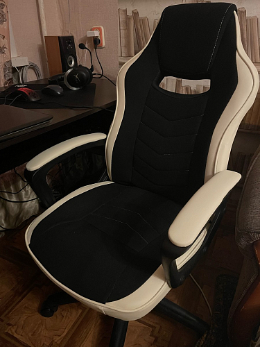 Компьютерное кресло Gamer черное / бежевое фото покупателя 63