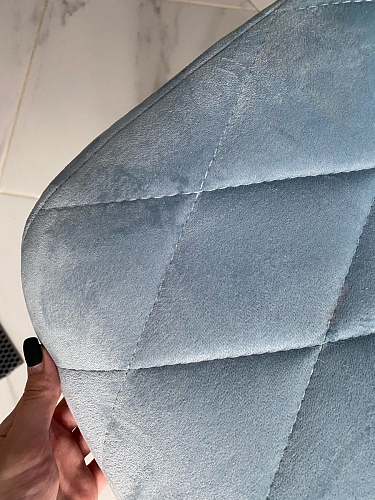 Стул на металлокаркасе Fox light blue / black фото покупателя 15