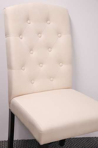 Стул деревянный Menson dark walnut / fabric cream line из шоурума 2