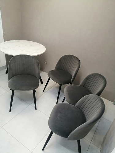 Стул на металлокаркасе Gabi latte / gold / black фото покупателя 382