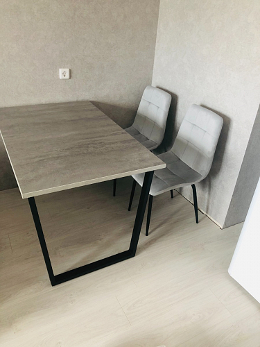 Деревянный стол Лота Лофт 140х80 дуб крафт табачный / черный матовый фото покупателя 658