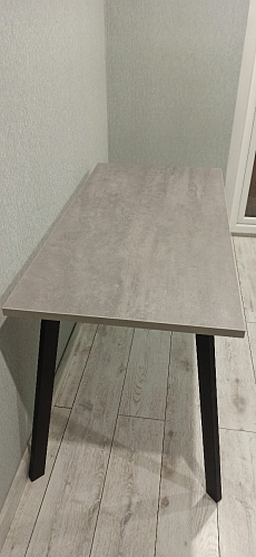 Стол Тринити Лофт 120 32 мм дуб галифакс табако / черный матовый фото покупателя 372