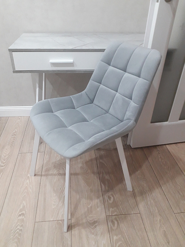 Стул на металлокаркасе Челси бирюзовый / черный фото покупателя 64