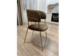 Стул на металлокаркасе Kamelia зеленый / золото фото покупателя 89