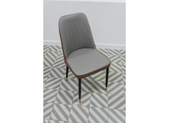 Стул на металлокаркасе Flor gray / brown / black из шоурума 2