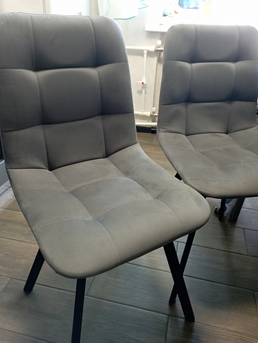 Стул на металлокаркасе Чилли синий / белый фото покупателя 1176