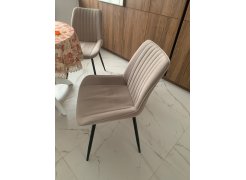 Стул на металлокаркасе Вейв светло-серый (hl 63) / 10К черный каркас фото покупателя 274