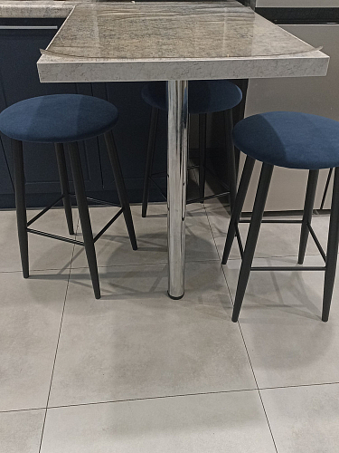 Полубарный стул Гангток крутящийся графит / черный матовый фото покупателя 5