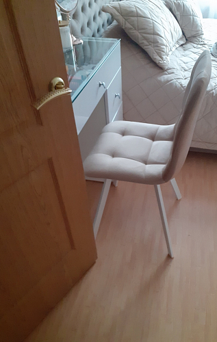 Комплект стульев Чилли 2 шт бежевый / черный фото покупателя 150