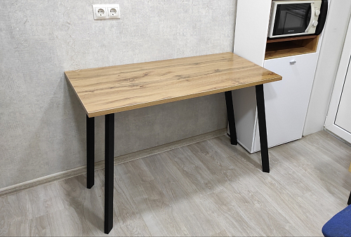 Стол Тринити Лофт 120 32 мм дуб галифакс табако / черный матовый фото покупателя 921