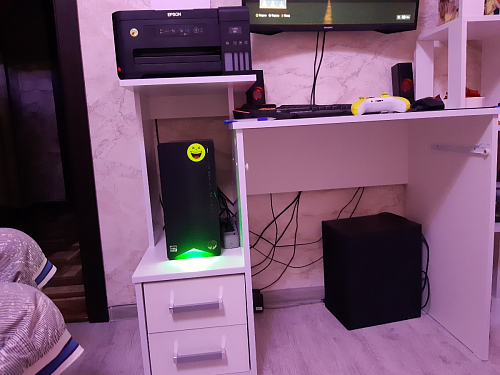 Компьютерный стол Джаз-24 левый венге фото покупателя 45