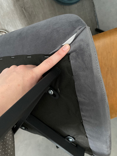 Стул на металлокаркасе Челси велюр коричневый / черный каркас фото покупателя 87