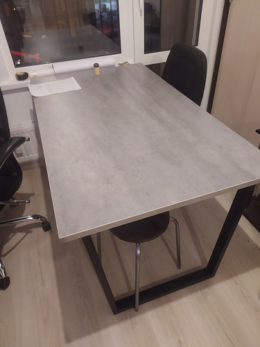 Стол раскладной Лота Лофт 120 25 мм юта / черный матовый фото покупателя 893