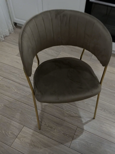 Стул на металлокаркасе Kamelia голубой / голубой / золотой фото покупателя 21