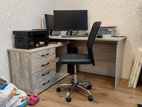 Компьютерный стол КСТ-109Л венге фото покупателя 16