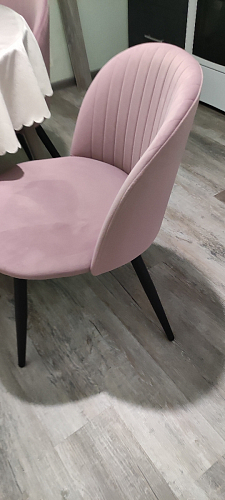 Стул на металлокаркасе Gabi 1 light purple / black фото покупателя 51