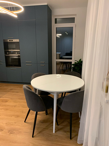 Стул на металлокаркасе Gabi 1 light purple / black / gold фото покупателя 29